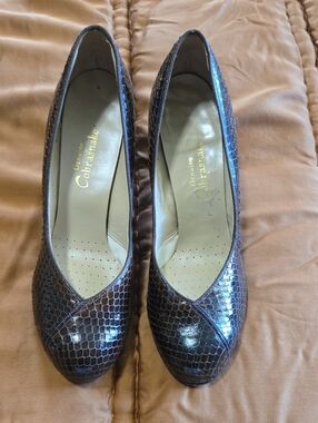 Vtg Genuine Cobrasnake Leather Pump - Eat That Apple